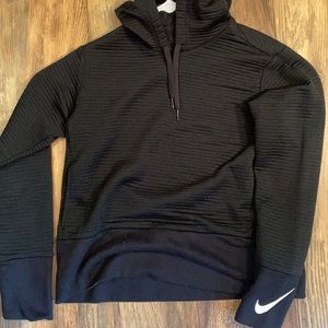 Nike ribbed dri fit hoodie